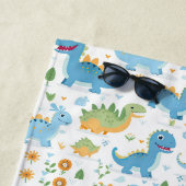 Serviette De Plage Funny Dinosaur Pattern kids summer (En situation)