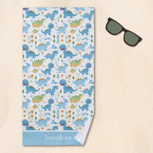 Serviette De Plage Funny Dinosaur Pattern kids summer