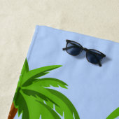 Serviette De Plage Funny Dog Beach Yoga (En situation)