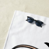 Serviette de plage Funny Eyes (En situation)