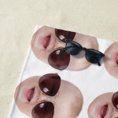 Serviette De Plage Funny Face Meilleur Ami Photo Anniversaire Cadeau  (En situation)