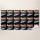 Serviette De Plage Funny Frankenstein Citrouille fantôme Homme invisi (Devant)