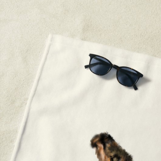 Serviette De Plage Funny Giraffe Beach Towel (En situation)