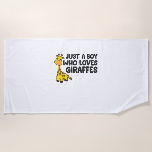 Serviette De Plage Funny Giraffe Lover Giraffe Skateboard (Devant)
