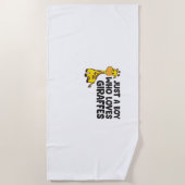 Serviette De Plage Funny Giraffe Lover Giraffe Skateboard (Devant)