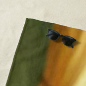 Serviette De Plage Funny Kitten Éffrayant Friend (En situation)