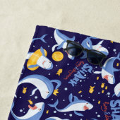 Serviette De Plage Funny Little Sharks (En situation)