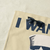 Serviette De Plage Funny Oncle Sam Patriotic Message personnalisé (En situation)
