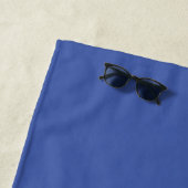 Serviette De Plage Funny Startled Gecko Lizard Blue Nom Personnalisé (En situation)