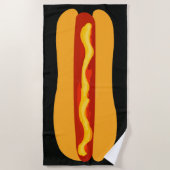 Serviette De Plage Funny Summer Hot Dog (Devant)