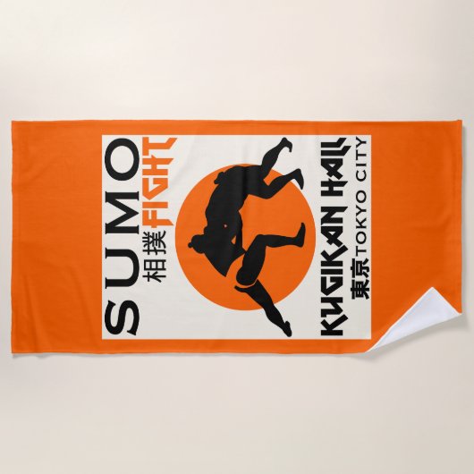 Serviette De Plage Funny Sumo Wrestler (Devant)