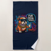 Serviette De Plage Fur Real Though (Devant)