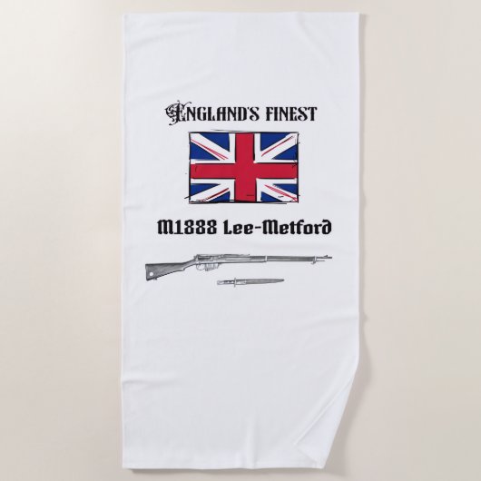 Serviette De Plage Fusil Lee Metford (Devant)
