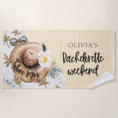 Serviette De Plage Futur Mme Bachelorette Week-end Tropical (Devant)