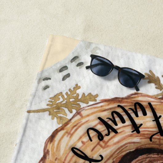 Serviette De Plage Futur Mme Bachelorette Week-end Tropical (En situation)