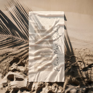 Serviette De Plage Future Mme Cadeau de nom personnalisé pour la mari