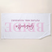 Serviette De Plage Future Mrs. pool towel, beach blanket (Devant)