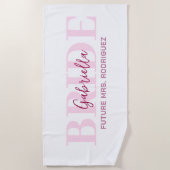 Serviette De Plage Future Mrs. pool towel, beach blanket (Devant)