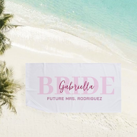 Serviette De Plage Future Mrs. pool towel, beach blanket