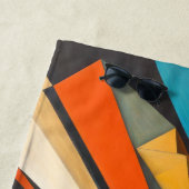 Serviette De Plage Futurisme géométrique Abstrait (En situation)