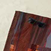 Serviette De Plage Futuristic Surreal Mirror Towers In Desert (En situation)