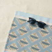 Serviette De Plage G Bureau de création libellule (En situation)