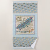 Serviette De Plage G Bureau de création libellule (Devant)