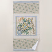 Serviette De Plage G Bureau de la création Fleur jaune (Devant)