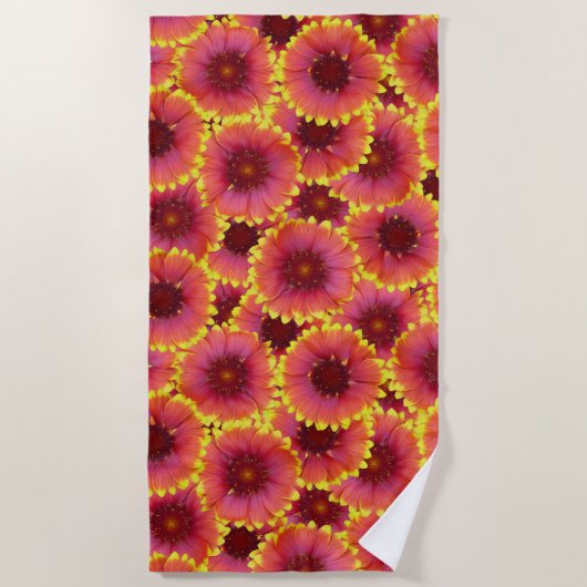Serviette De Plage Gaillardia Motif sans ambages (Devant)