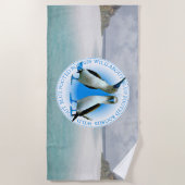 Serviette De Plage Galapagos Souvenir Bleu Boobies Pied Plage Serviet (Devant)