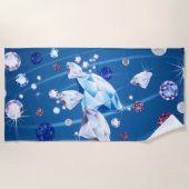 Serviette De Plage Galaxie de diamant 12 (Devant)