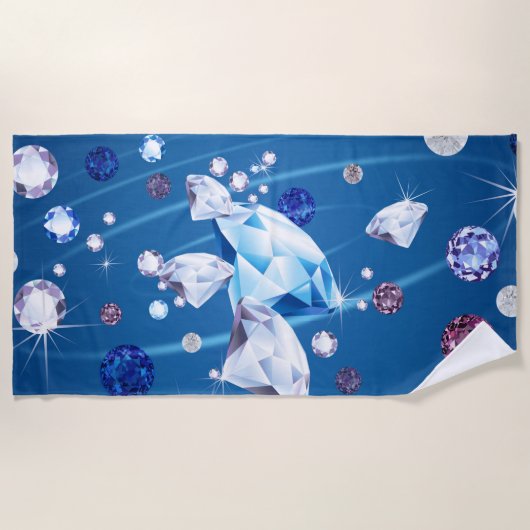Serviette De Plage Galaxie de diamant 12 (Devant)