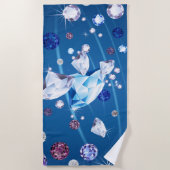 Serviette De Plage Galaxie de diamant 12 (Devant)