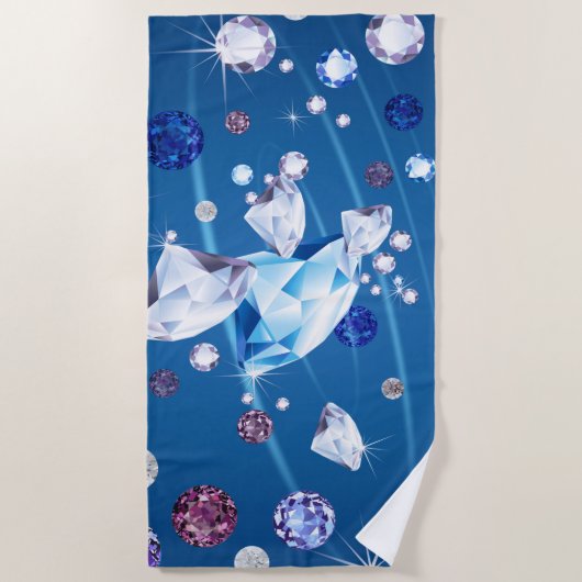 Serviette De Plage Galaxie de diamant 12 (Devant)