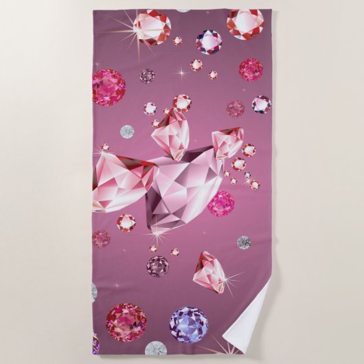 Serviette De Plage Galaxie de diamant 9 (Devant)