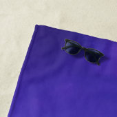 Serviette De Plage galaxie violette (En situation)
