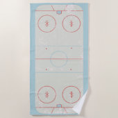 Serviette De Plage Galerie de hockey sur glace Style détendu Graphiqu (Devant)