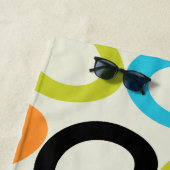 Serviette De Plage Galets modernes du milieu du siècle 3 (En situation)