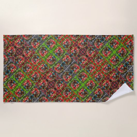 Serviette De Plage Galo de Barcelos, Portugal (Devant)