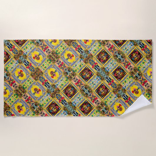 Serviette De Plage Galo de Barcelos, Portugal (Devant)