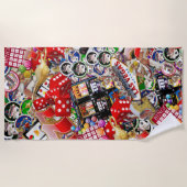 Serviette De Plage Gamblers Delight - Las Vegas Icons (Devant)
