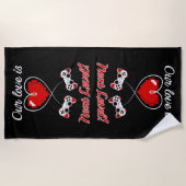 Serviette De Plage Gamer Valentine Beach Towel (Devant)