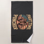Serviette De Plage Gants de boxe Part Time Puncher (Devant)