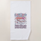 Serviette De Plage Garde du Royaume Licorne Conception Vectorielle Ad (Devant)