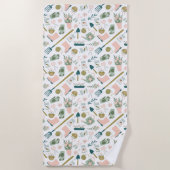 Serviette De Plage Garden Time Beach Towel (Devant)