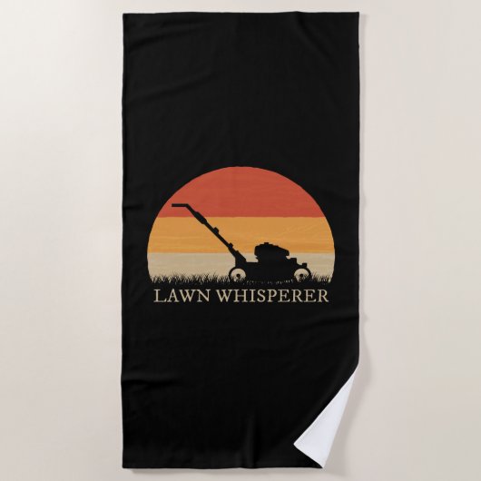 Serviette De Plage Gardener - Whisperer de pelouse (Devant)