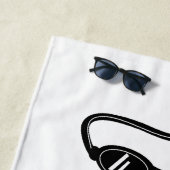 Serviette De Plage Gardez le calme et nagez en cadeau pour les nageur (En situation)