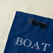 Serviette De Plage Gardez votre calme et continuez à plonger, ancre b (En situation)
