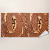 Serviette De Plage Gâteau à la crème de café, (Devant)