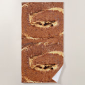 Serviette De Plage Gâteau à la crème de café, (Devant)